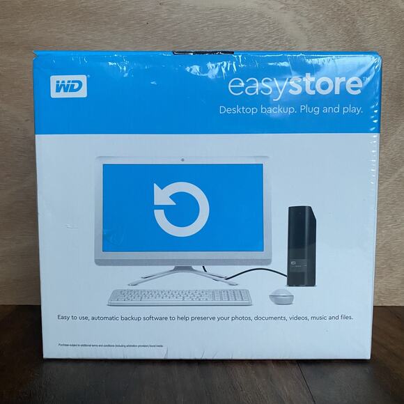 New Western Digital Easystore 4TB External USB 3.0 Desktop Hard Drive Backup - Picture 2 of 8